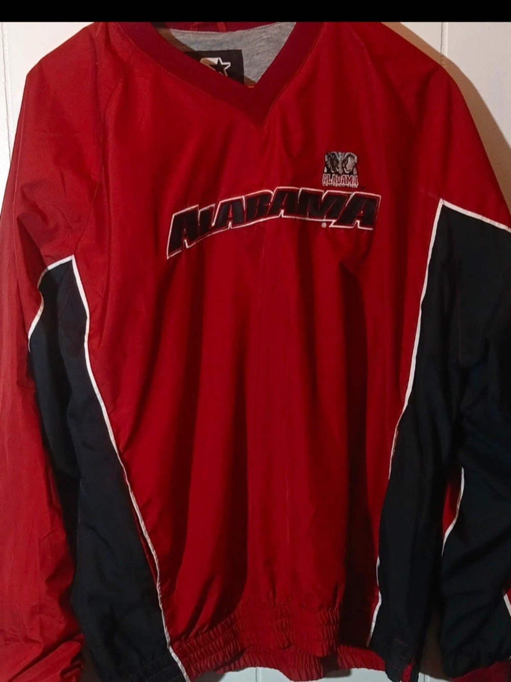 STARTER Red and Black Alabama Windbreaker